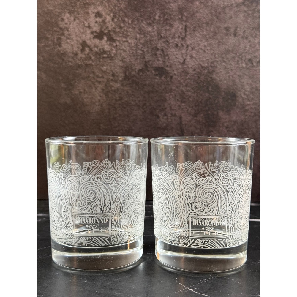 Disarronno wears Etro 2016 Limited Edition Whiskey Rocks Glasses, Set of TWO